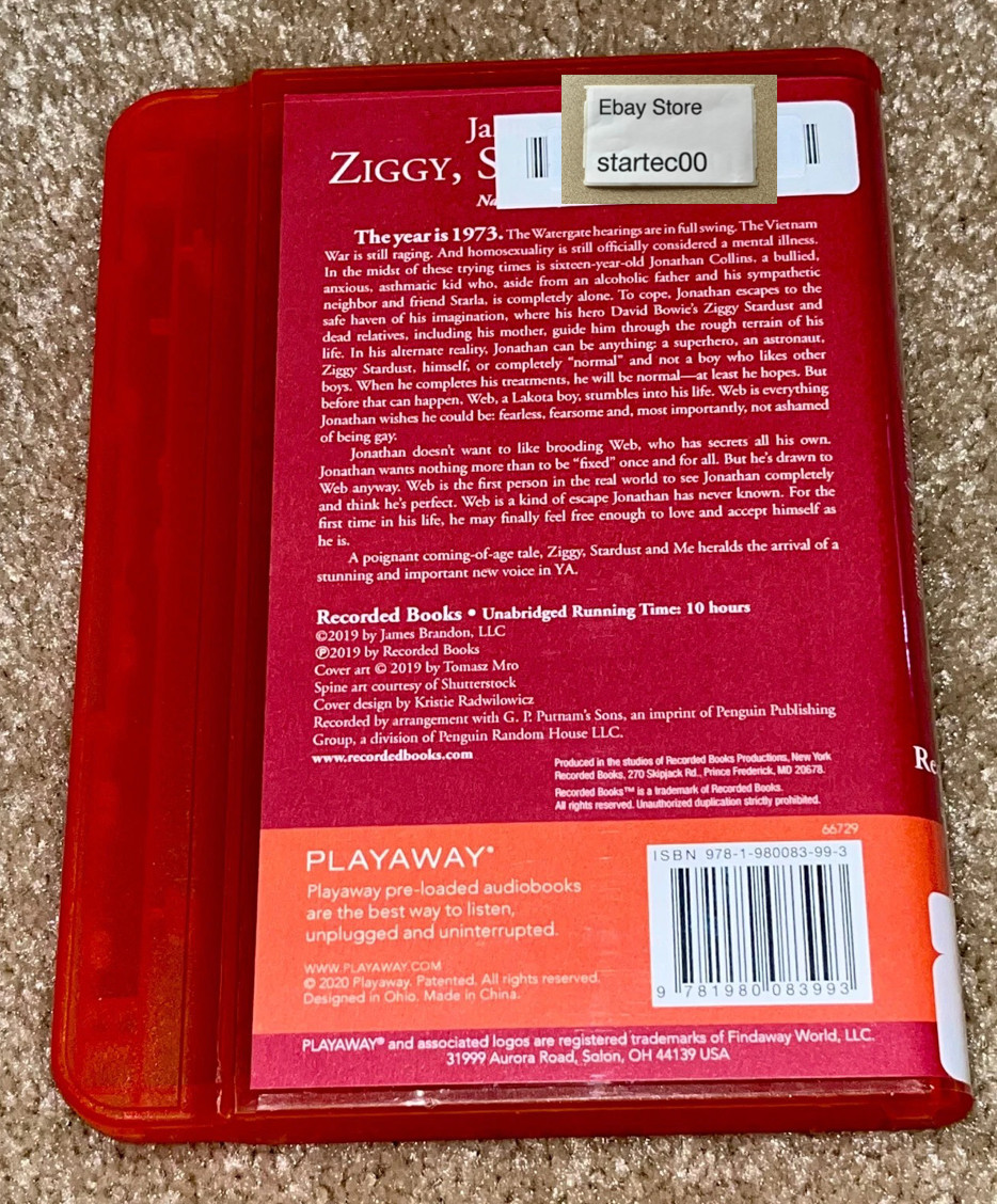 Ziggy, Stardust and Me by James Brandon Playaway Audiobook MP3 Style Player