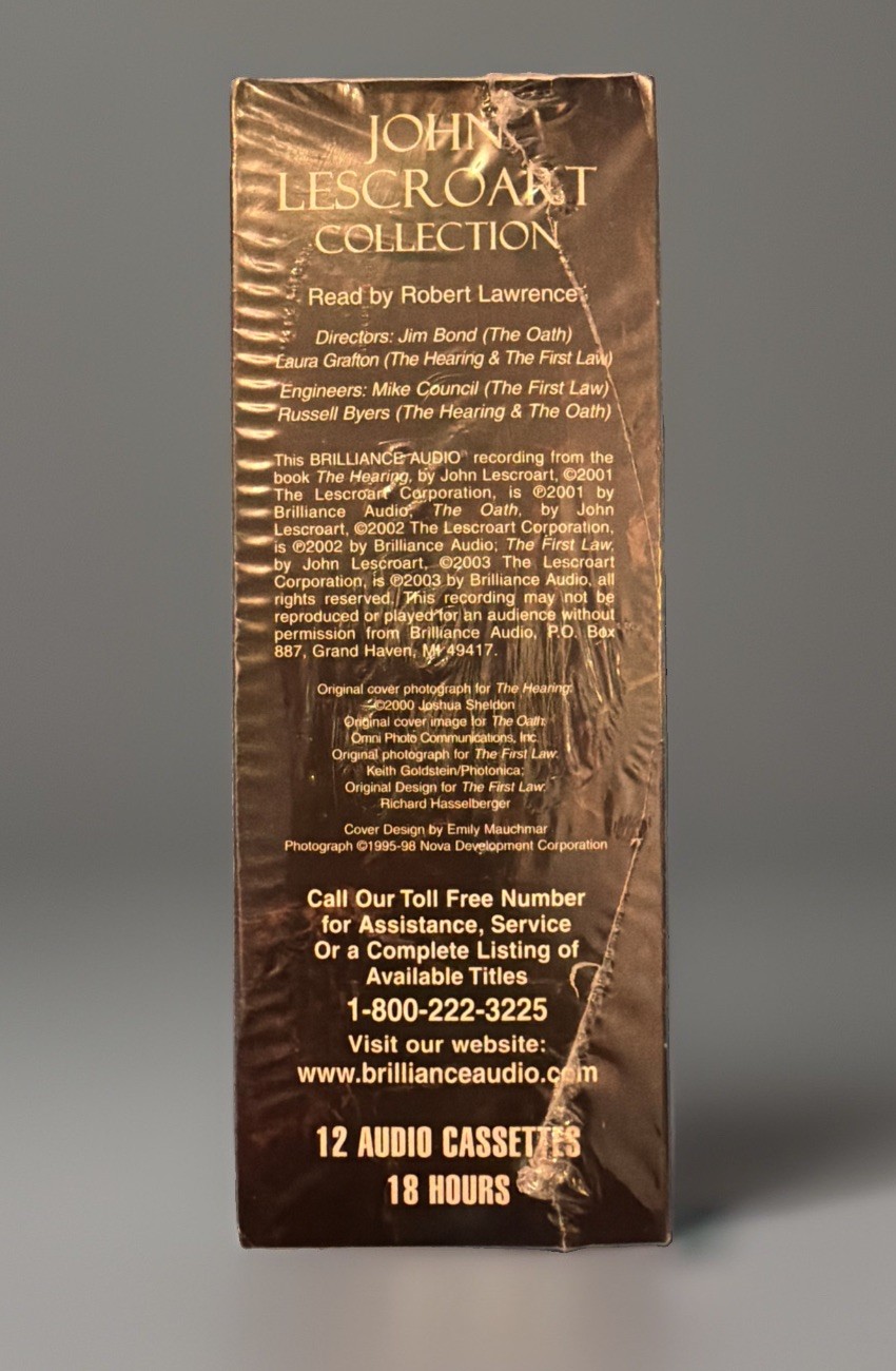 AudioBook Audio Book John Lescroart Collection The Hearing Oath First Law NIB.