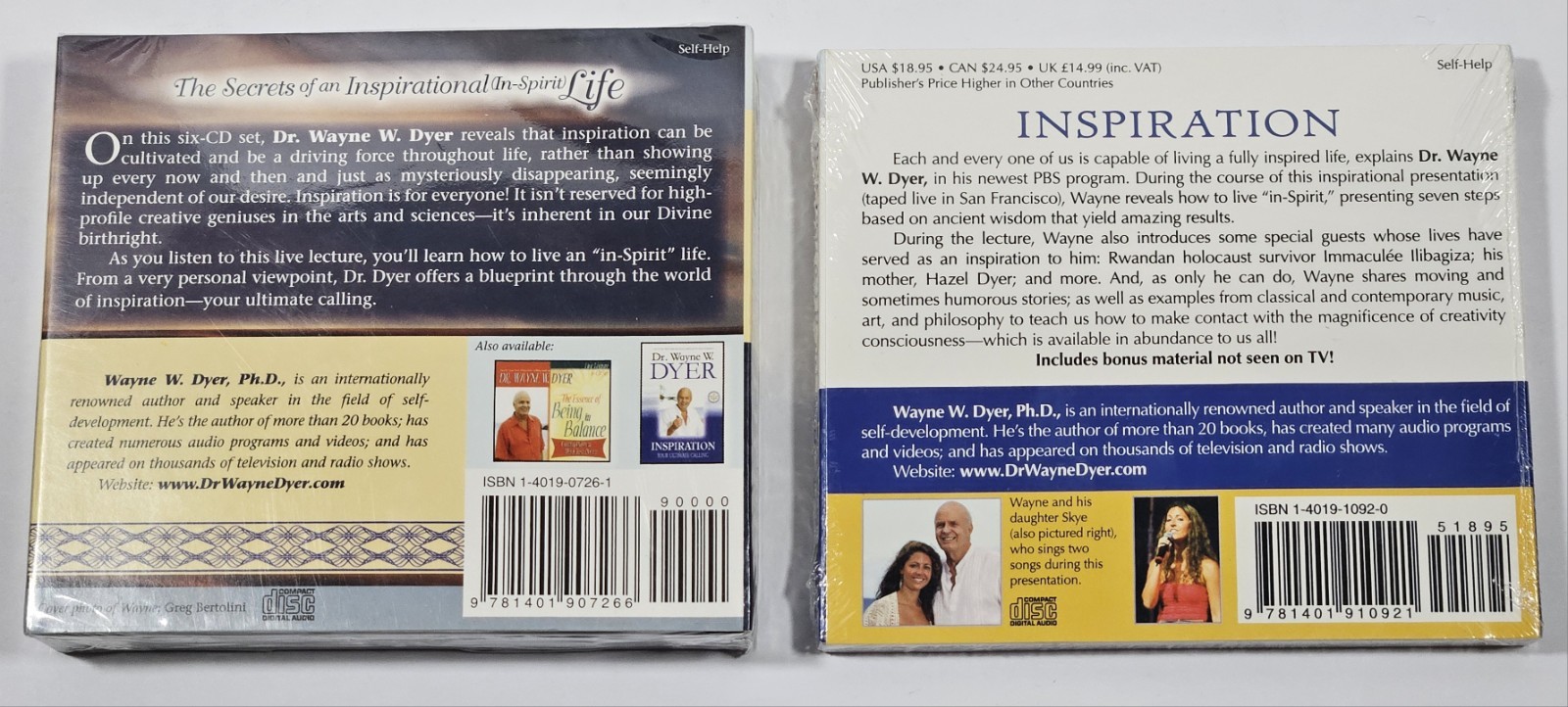 Dr. Wayne W. Dyer The Secrets Of An Inspirational Life — Inspiration — CDs NEW