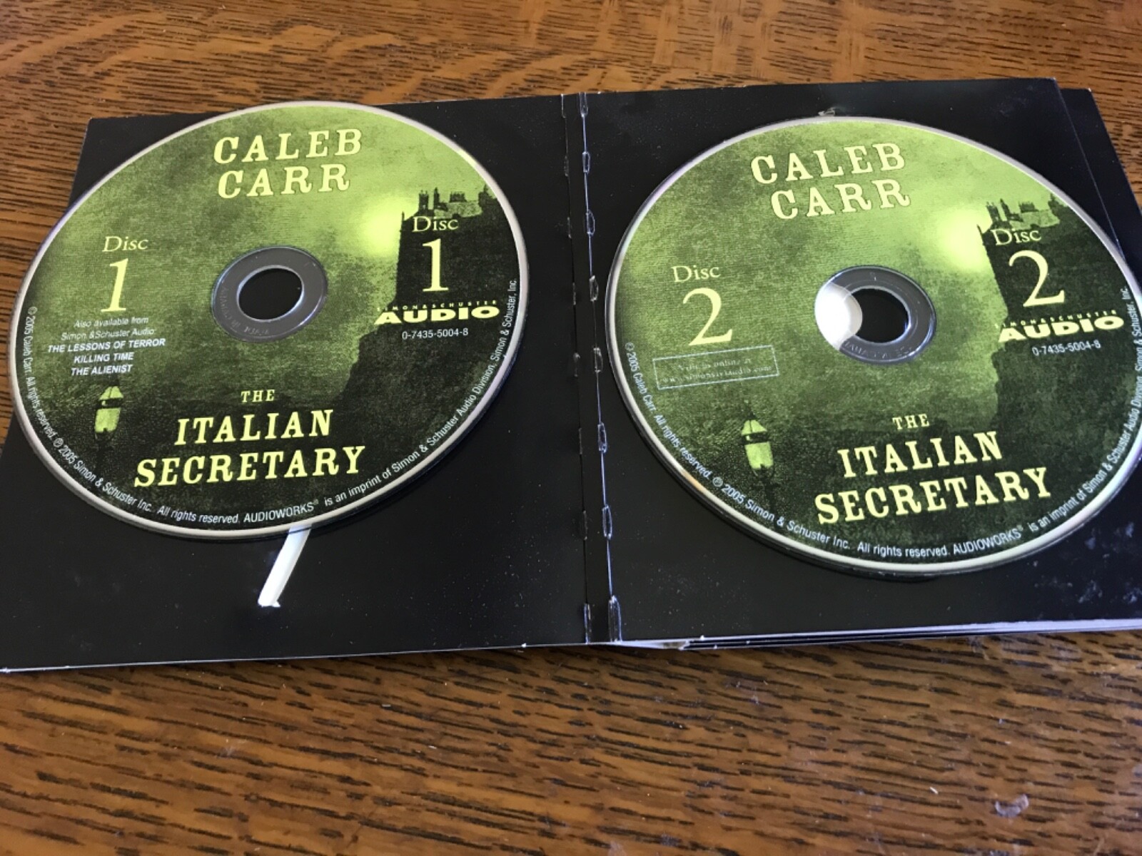 The Italian Secretary Caleb Carr Unabridged Audiobook CD Set