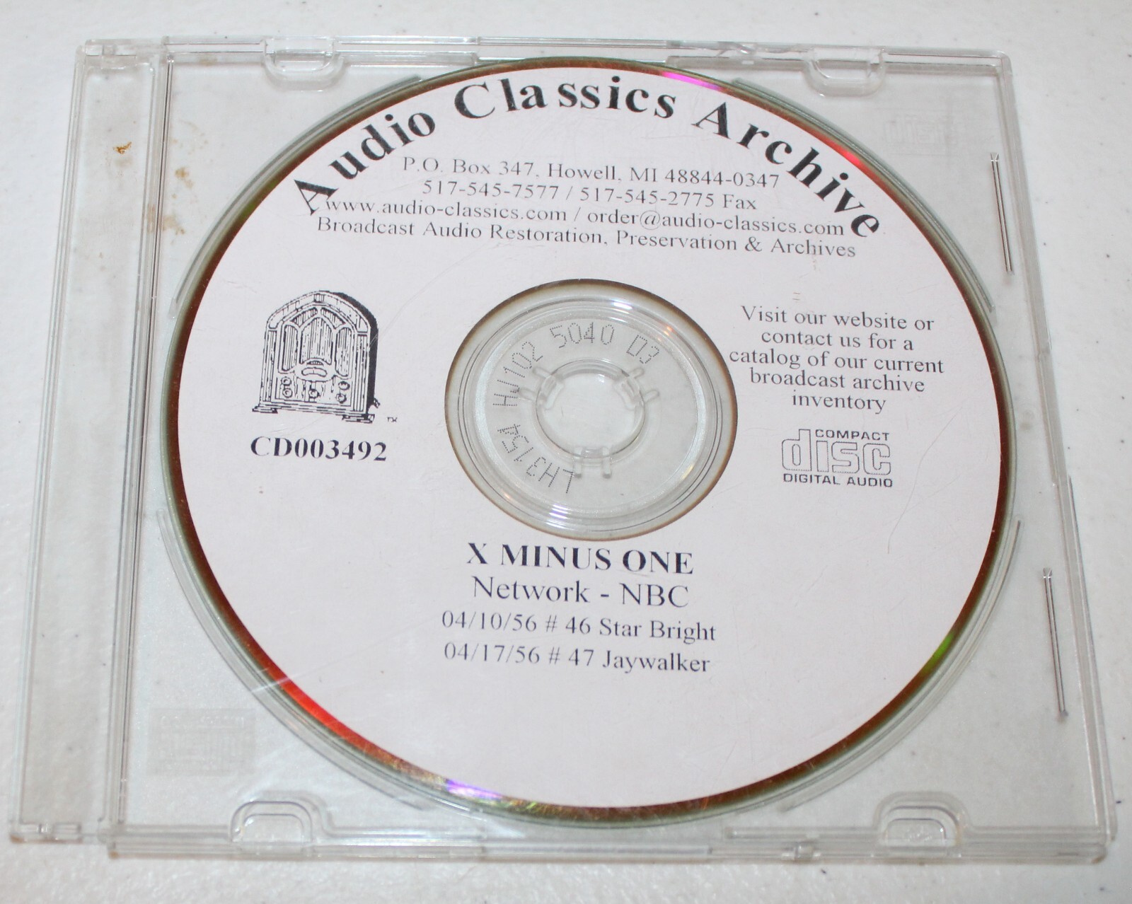 X Minus One Audio Classics Archive Old Time Radio Show CD 1956
