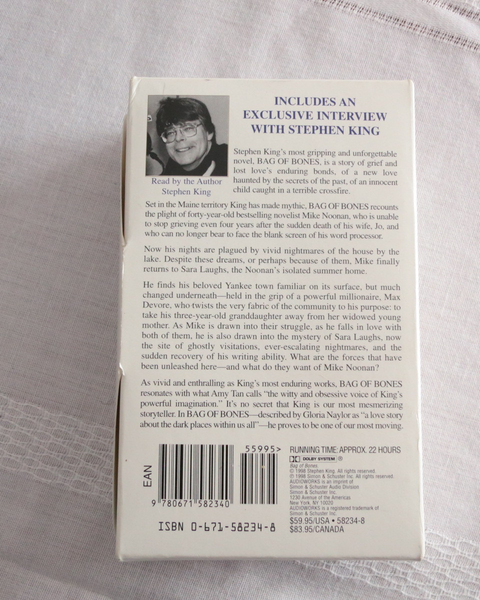 Stephen King Bag of Bones The Complete Book on 16 Cassettes English Audiobooks
