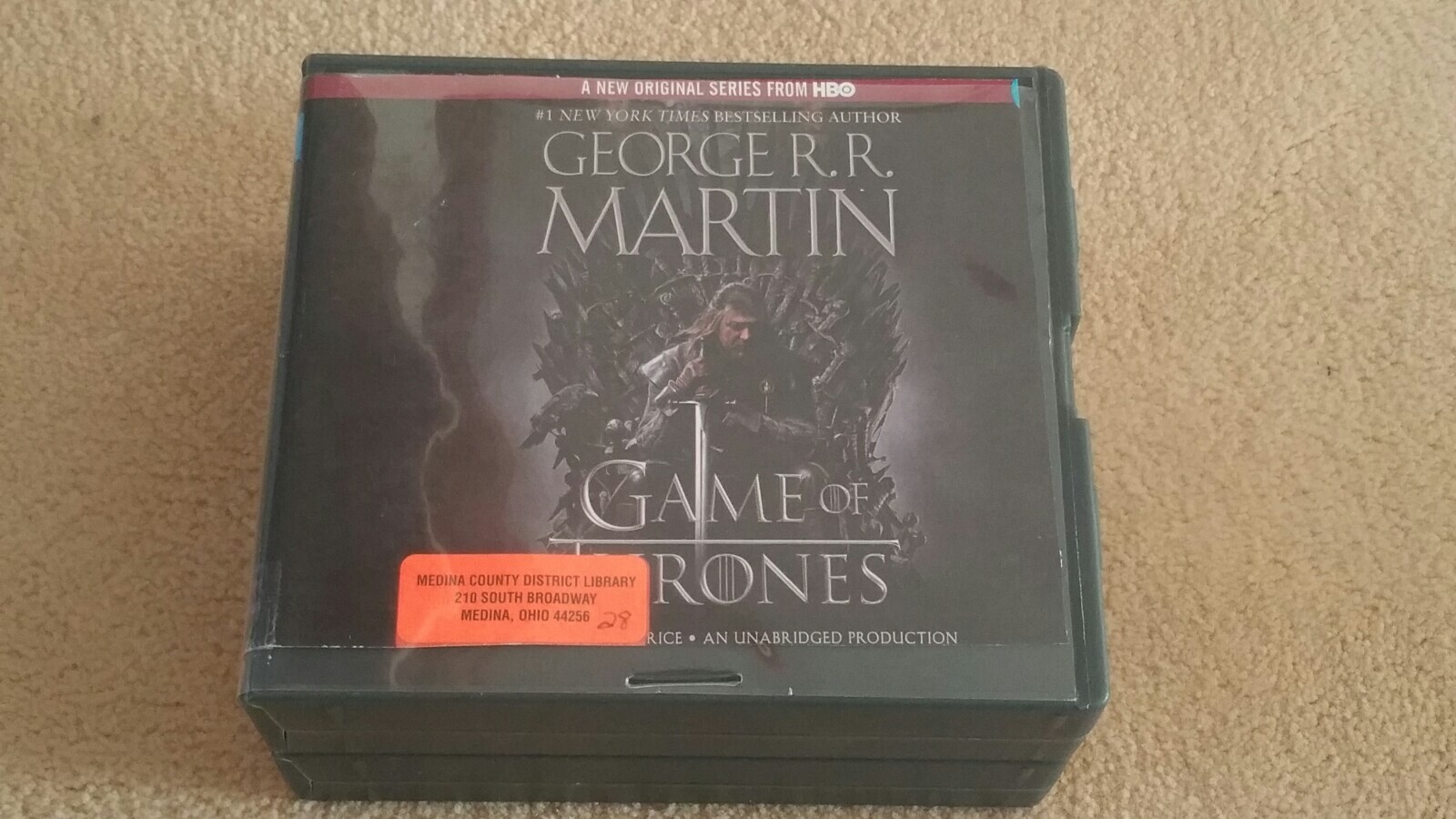 A Game Of Thrones Audiobook (CD) A Song Of Ice And Fire Book 1, 28 CDs, 33 Hours