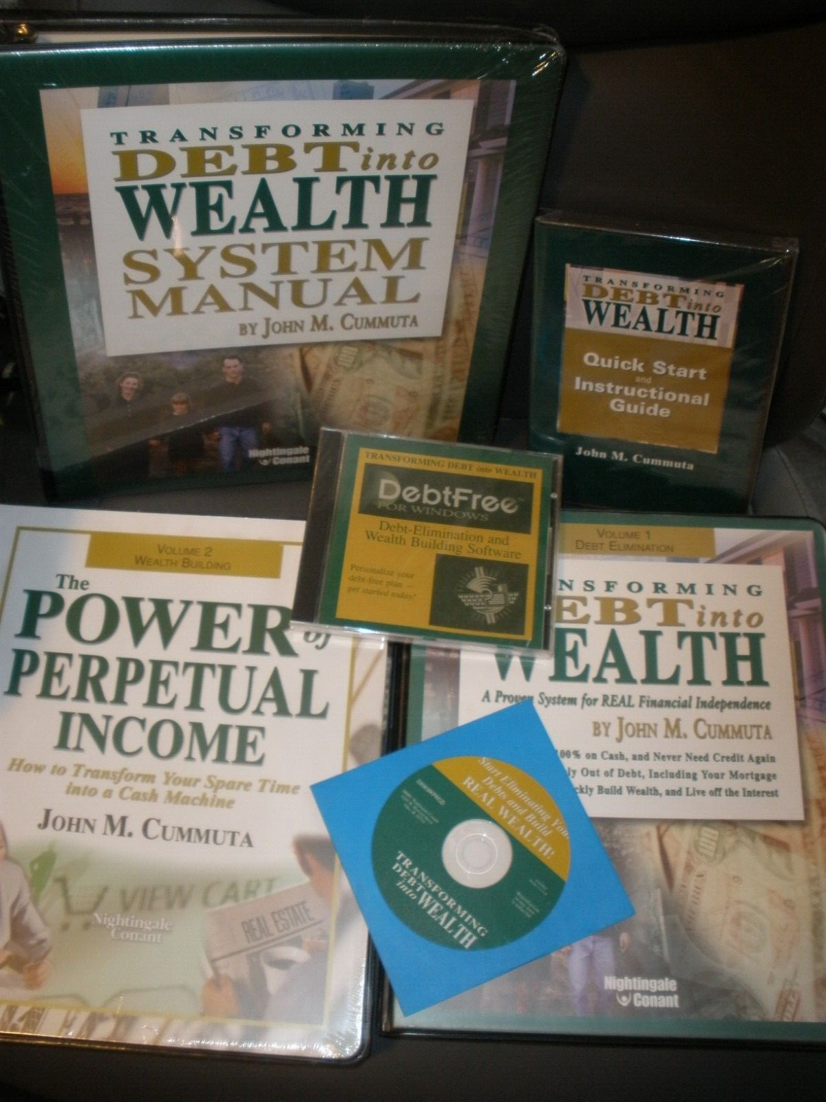 NEW Nightingale Transforming Debt into Wealth Kit John Cummuta RARE