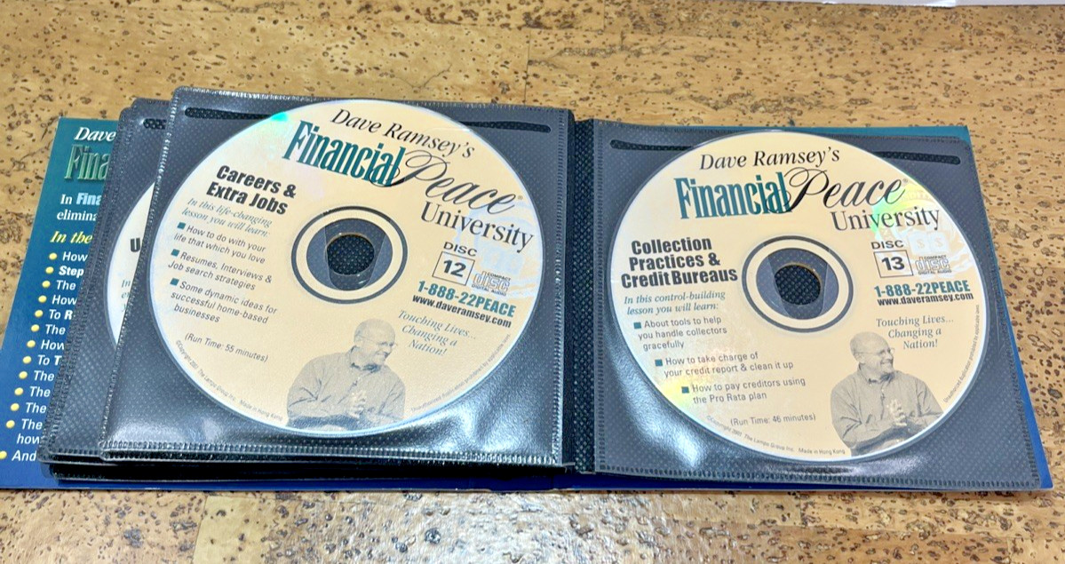 Dave Ramsey’s Financial Peace University-(Audio CDs, 13 Disc) 2 Bonus, Fast Ship