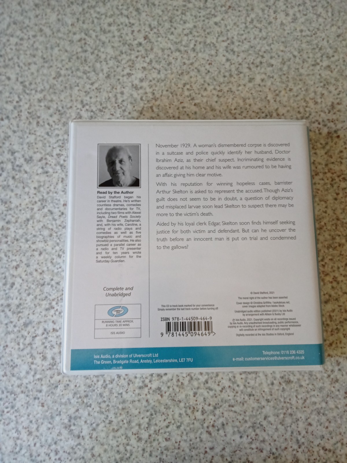 SKELETON’S GUIDE TO SUITCASE MURDERS AUDIO BK CD ISIS 8 CDS 2021 DAVID STAFFORD