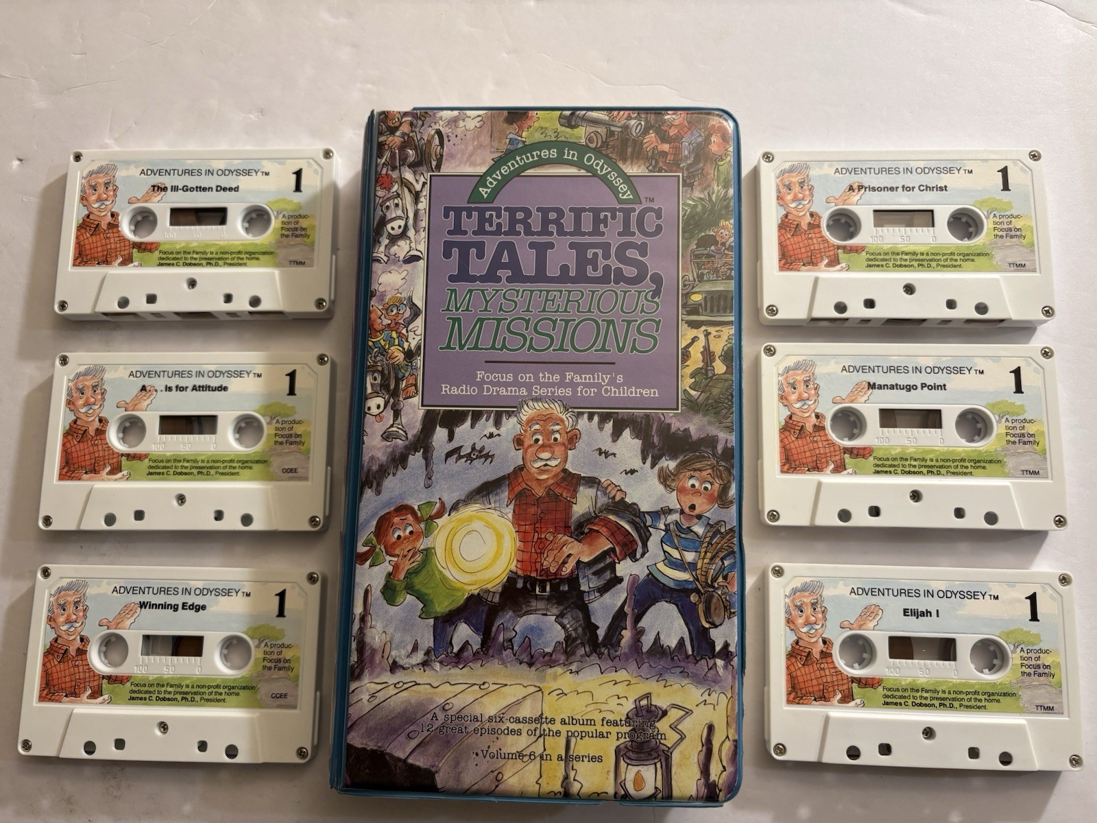 ADVENTURES IN ODYSSEY TERRIFIC TALES MYSTERIOUS MISSIONS 6 CASSETTE FOCUS FAMILY