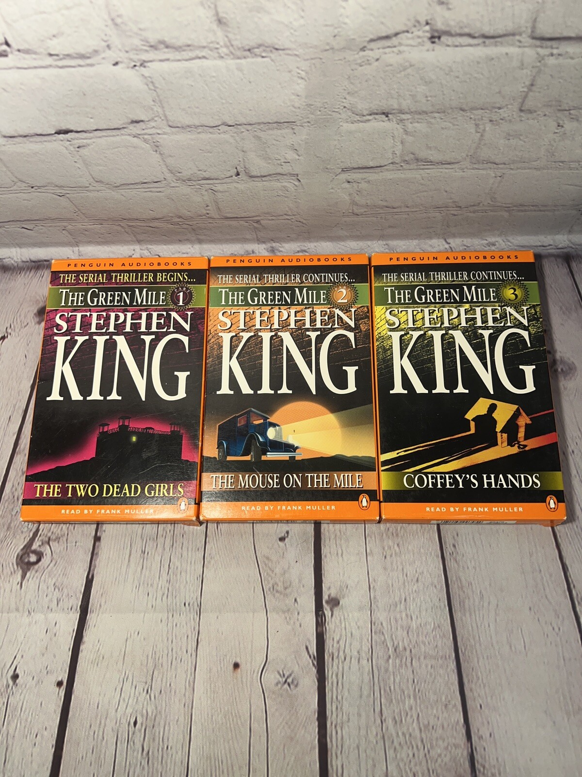 STEPHEN KING The Green Mile A Serial Thriller Cassettes Complete Audiobook #1-3