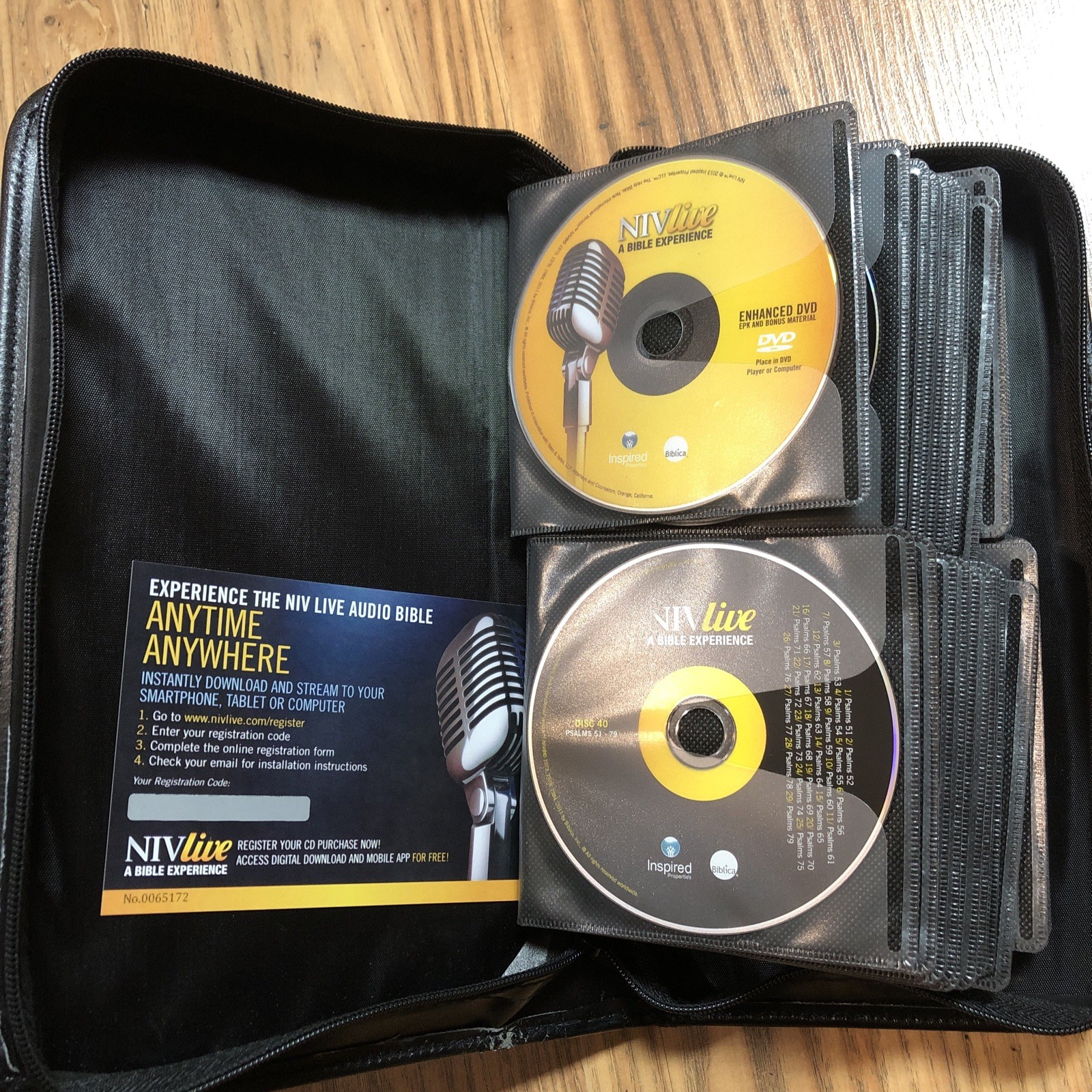 NIV Live — A Bible Experience Complete Audio Book 79 CDs+1 DVD In Case!