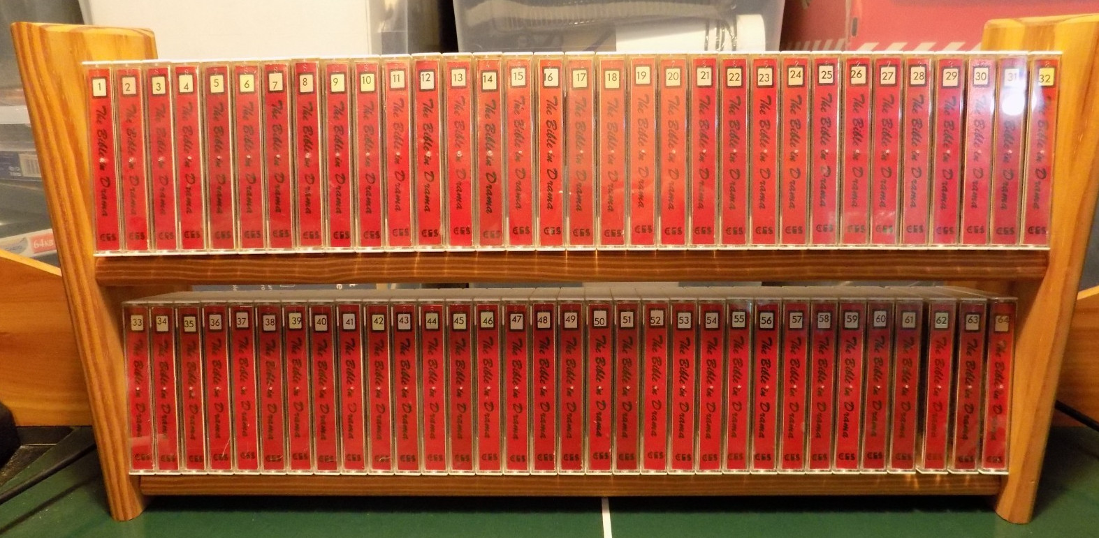 COMPLETE The Bible in Drama 64 Volume Cassette Set W/ Shelf from CES!