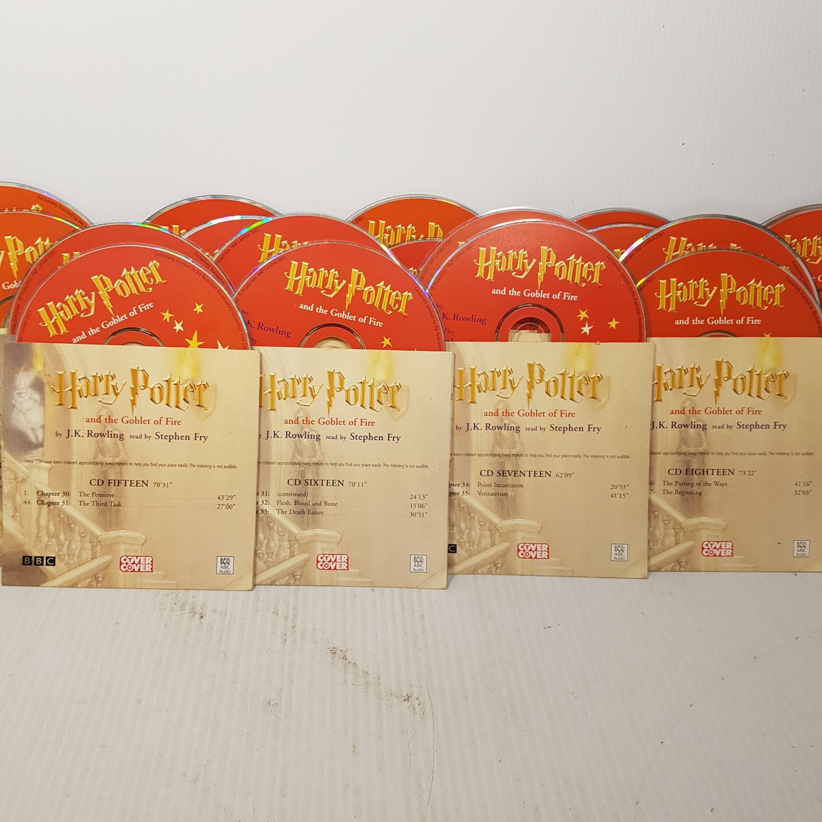 Harry Potter and the Goblet of Fire (Audio book) Read by Steven Fry 17xCd No box