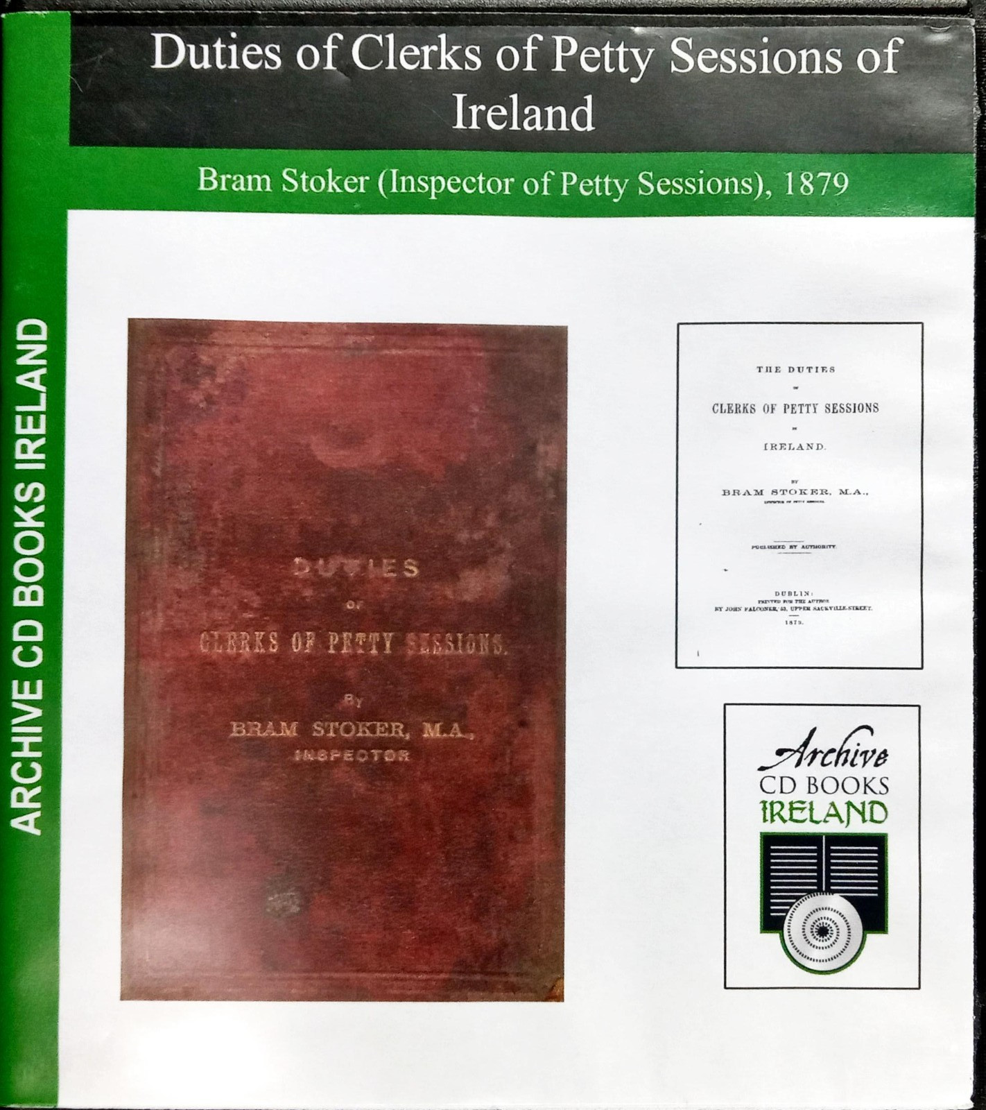Bram Stoker Duties Of Clerks Of Petty Sessions Of Ireland 1879 Audio Book CD