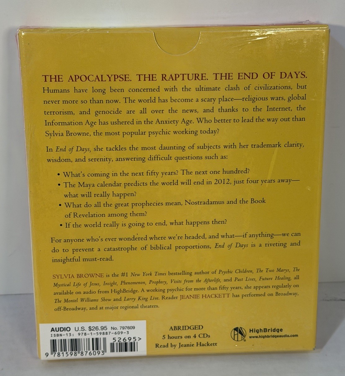 End of Days : Predictions and Prophecies about the End of the World by Sylvia…