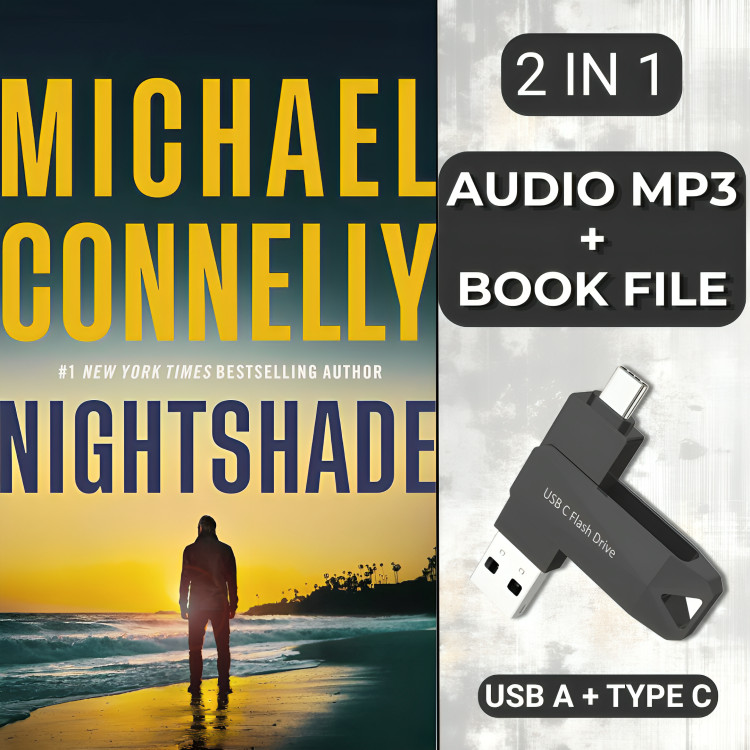 Nightshade by Michael Connelly : AUDIOBOOK MP3 + BOOK READING FILE (ON USB)