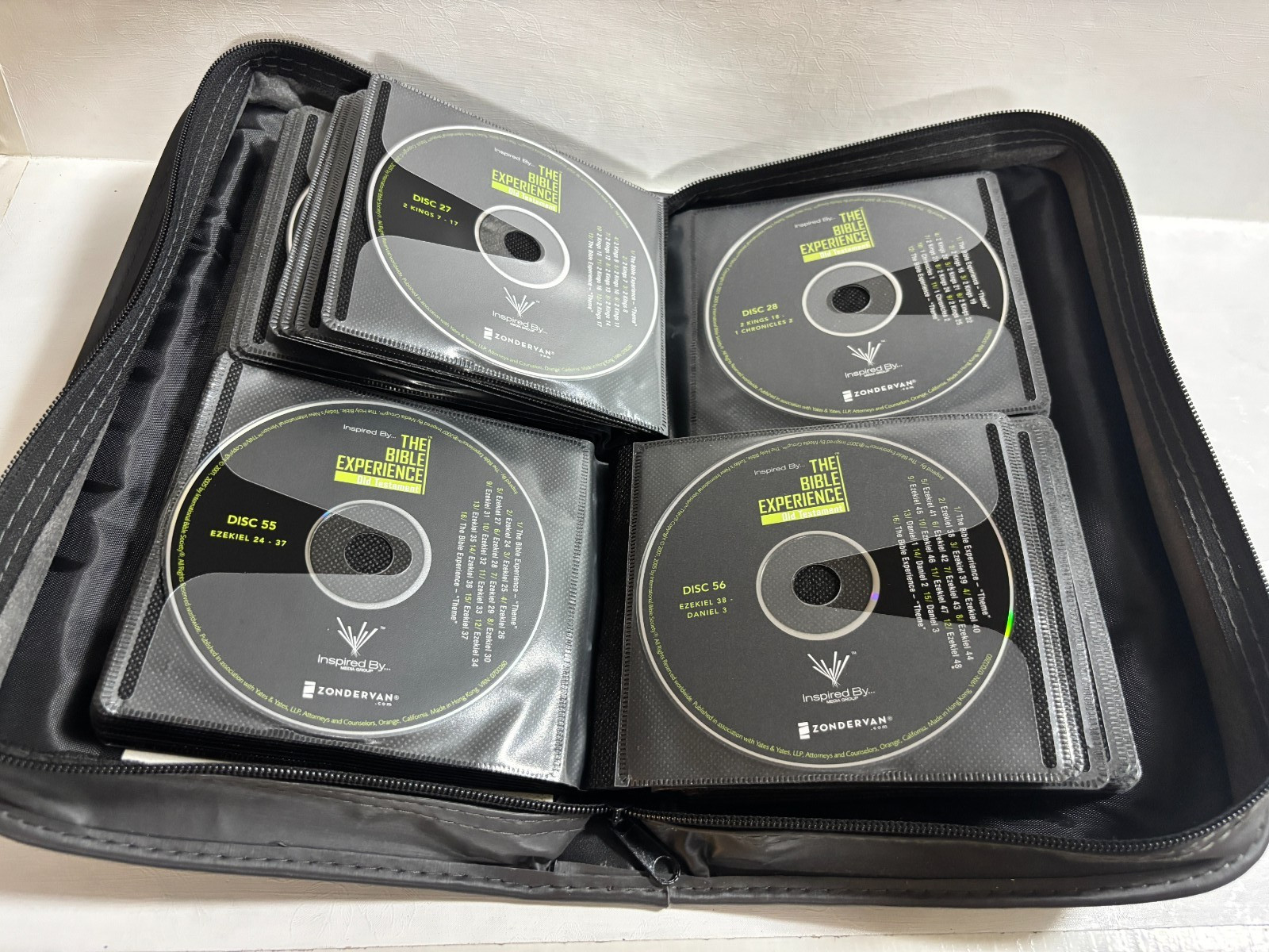 Bible Experience Audio Bible Zondervan 79 Disc CD Set Study New Old Testament