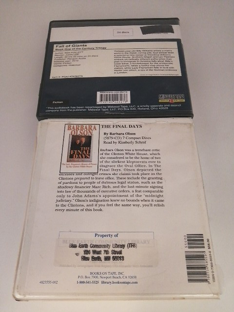 Audio Books CD Lot of 2 Fall of Giants, The Final Days Fact & Fiction Unabridged