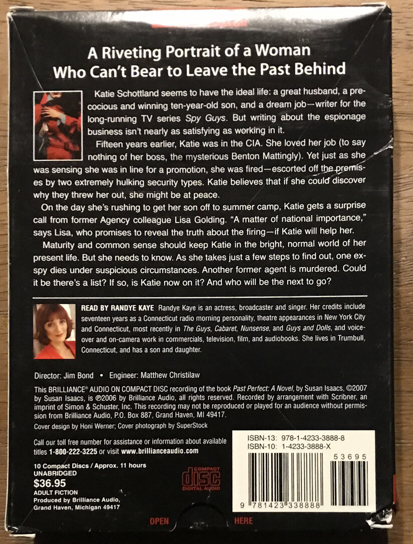 Past Perfect by Susan Isaacs (2007, Compact Disc, Unabridged edition)