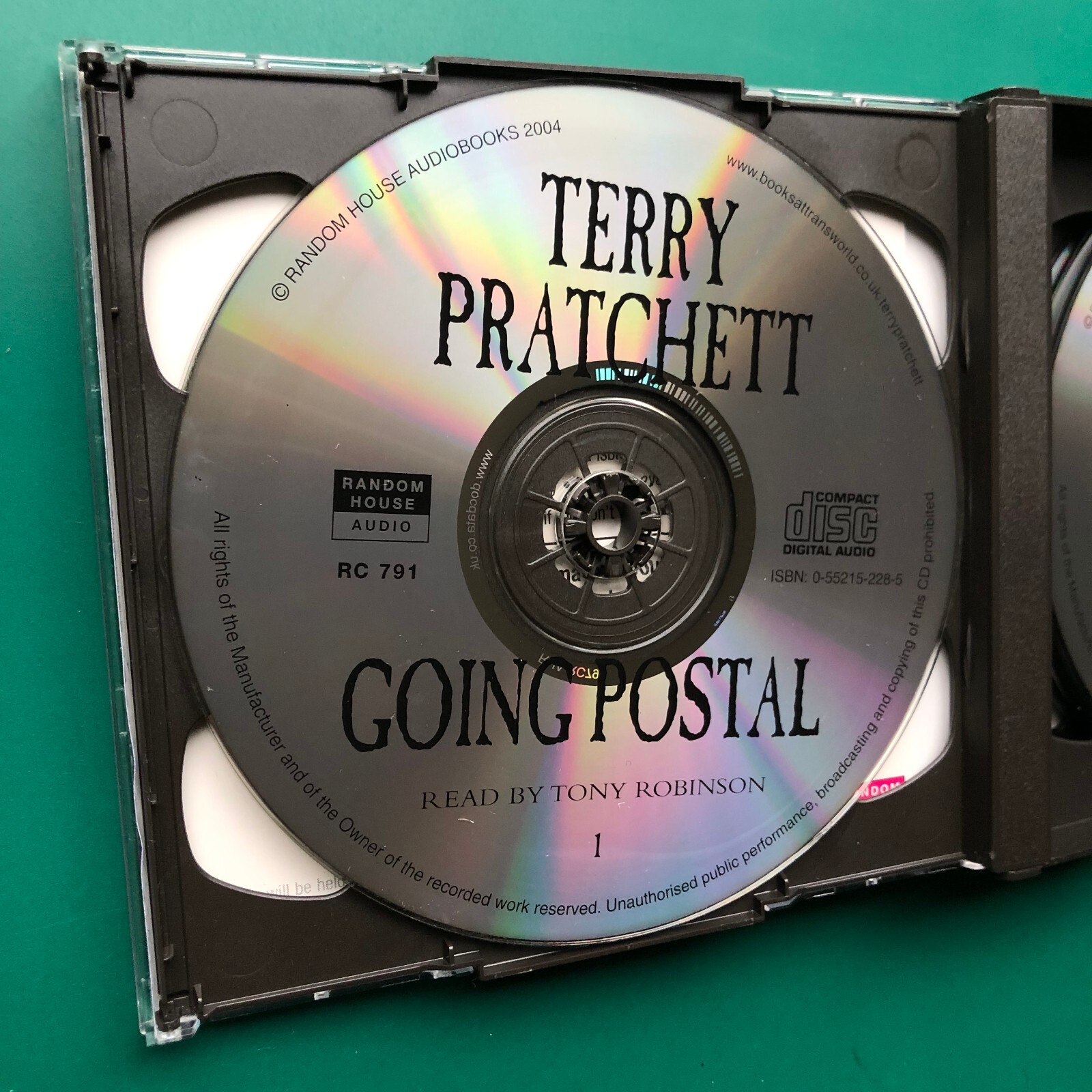 Terry Pratchett GOING POSTAL Fantasy Audiobook 5x CD Discworld Tony Robinson VG+