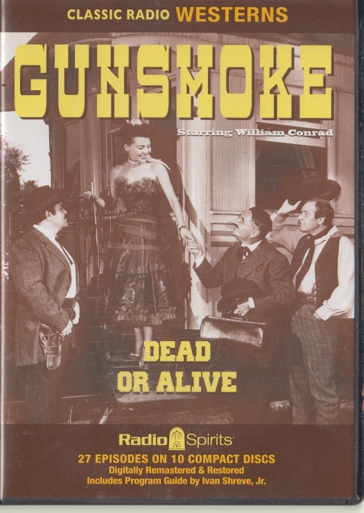 Gunsmoke: Dead Or Alive 10-Disc AUDIO BOOK CD classic radio westerns Conrad BOX