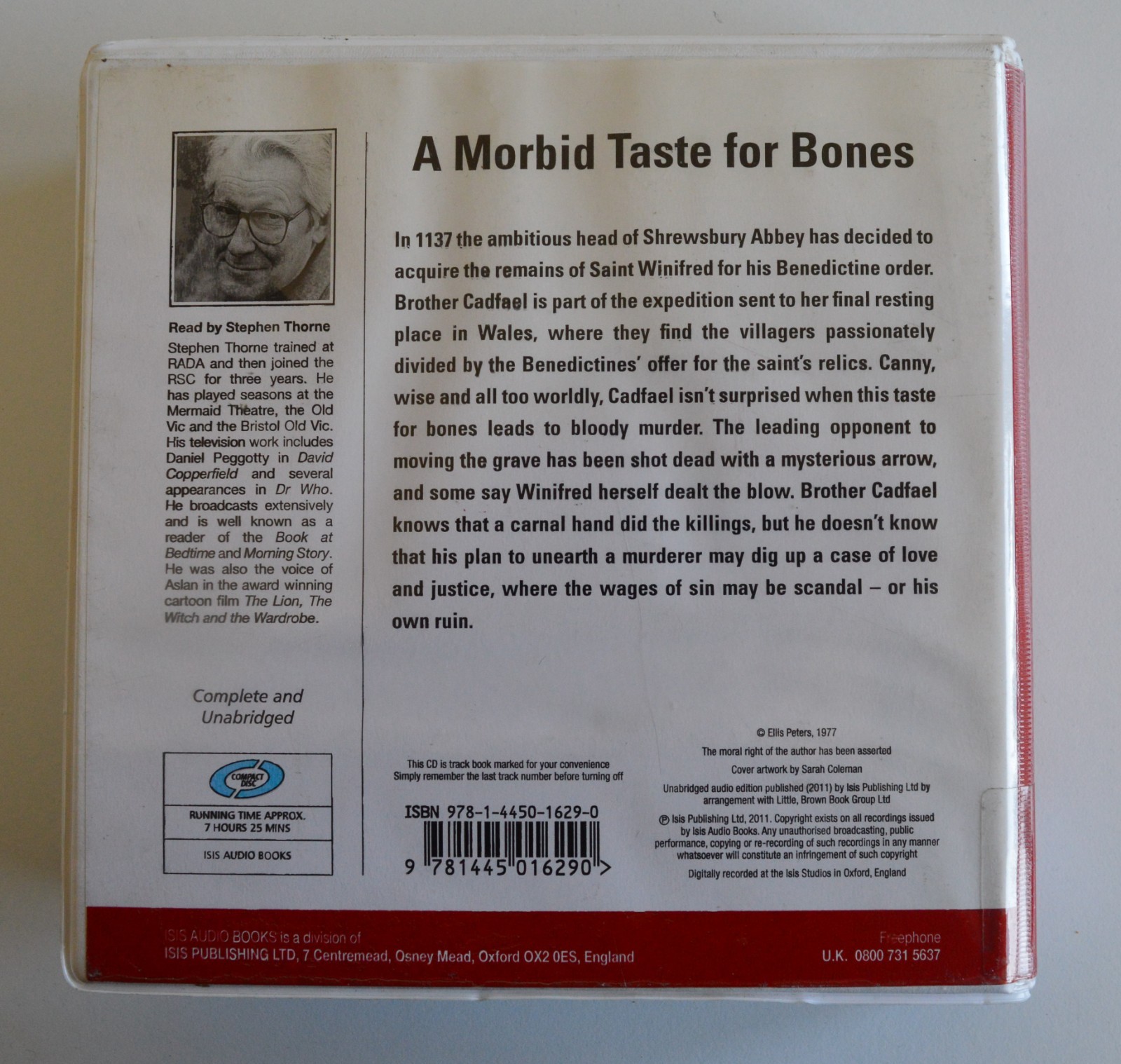 A Morbid Taste for Bones — Ellis Peters — Unabridged Audiobook — 8CD
