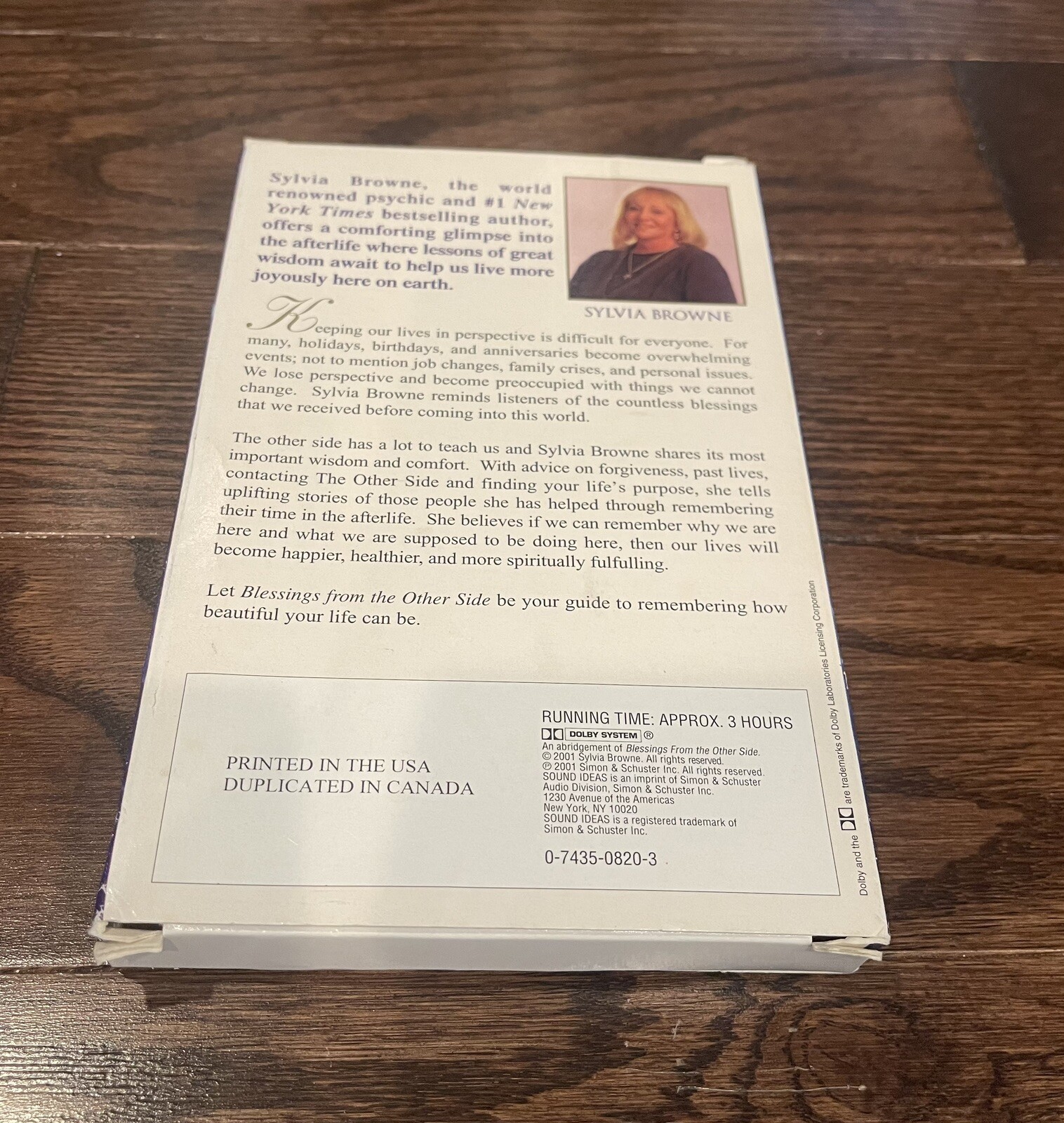 Blessings from the Other Side Sylvia Browne Afterlife Audiobook Cassette Tape