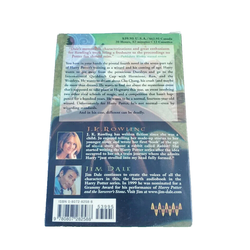Harry Potter And The Goblet Of Fire Unabridged 12 Cassettes,Pre-Owned,Clean