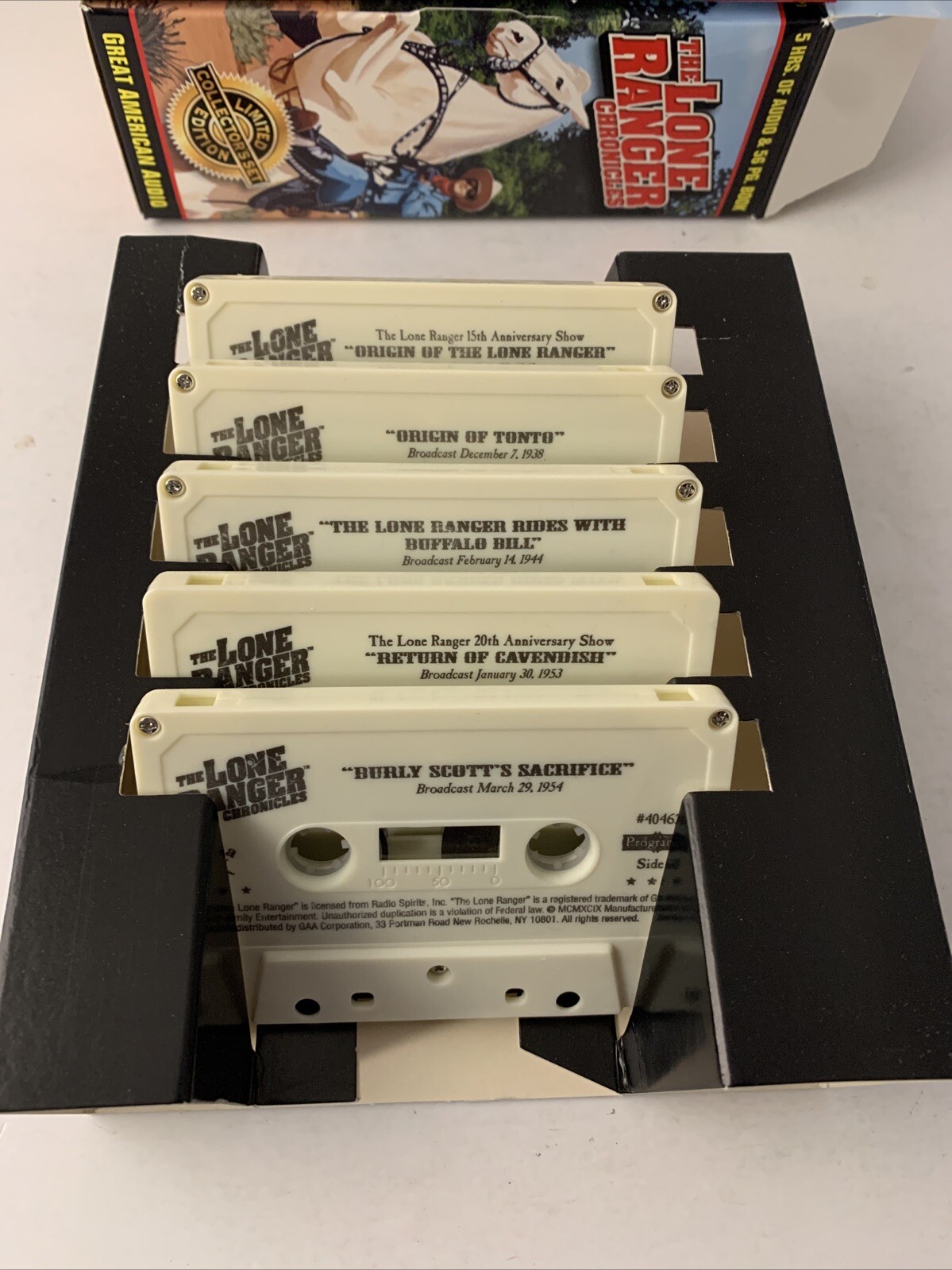 The Lone Ranger Chronicles (5 Cassettes, w/ Booklet) Limited Collector’s Edition