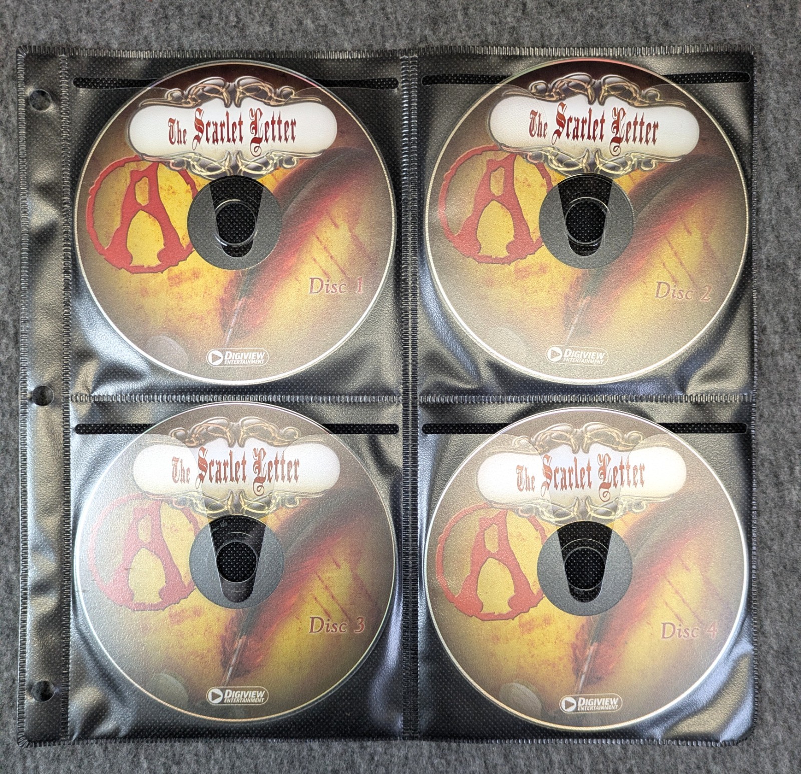 The Scarlet Letter Nathaniel Hawthorne Audiobook CD 6 Disc No Box