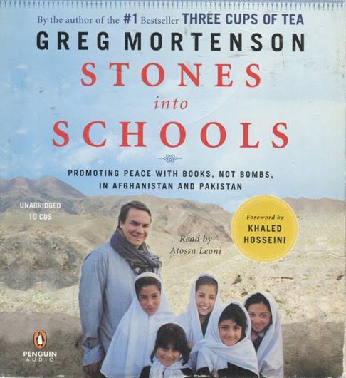 Stones into Schools (Greg Mortenson) — Unabridged Audiobook — 10 Compact Discs