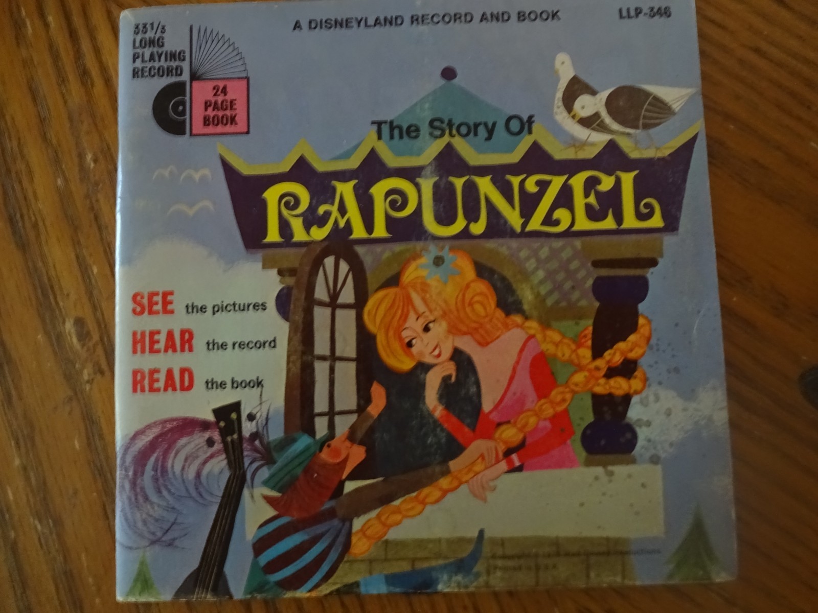 3 DIFFERENT CHILDREN’S DISNEYLAND RECORD & 24 PAGE BOOK SETS-YOU CHOOSE