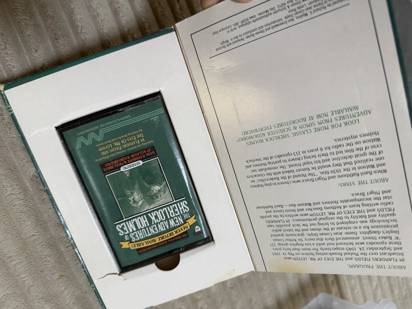 The New Adventures of Sherlock Holmes Vol. 10 Audio Cassette Box Set
