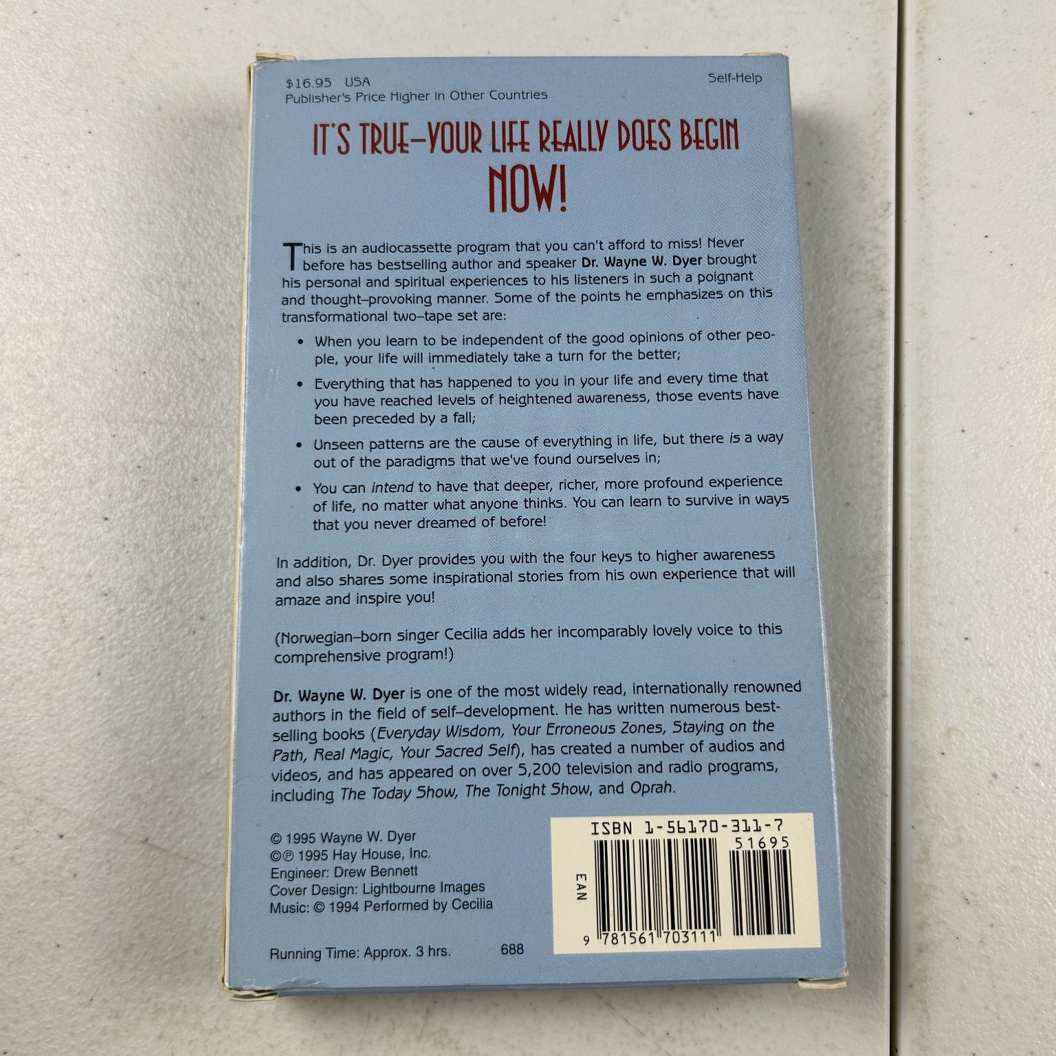 Your Life Begins Now! by Dr. Wayne W. Dyer Audiobook Cassettes Approx. 3 hrs