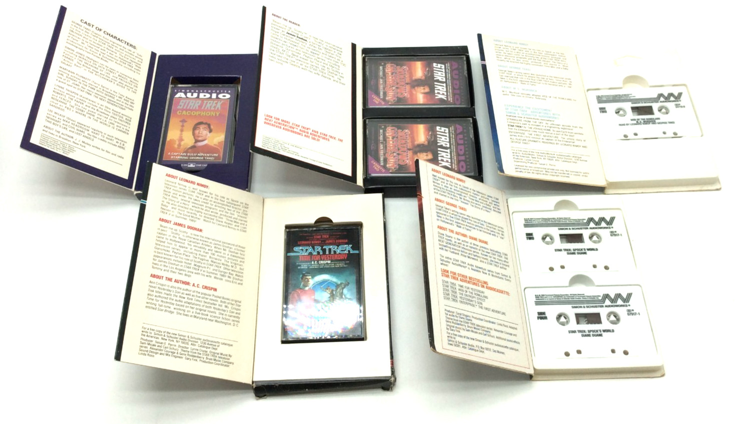 Simon & Schuster Audio STAR TREK AUDIOBOOKS SET OF 12 & I AM SPOCK LEONARD NIMOY