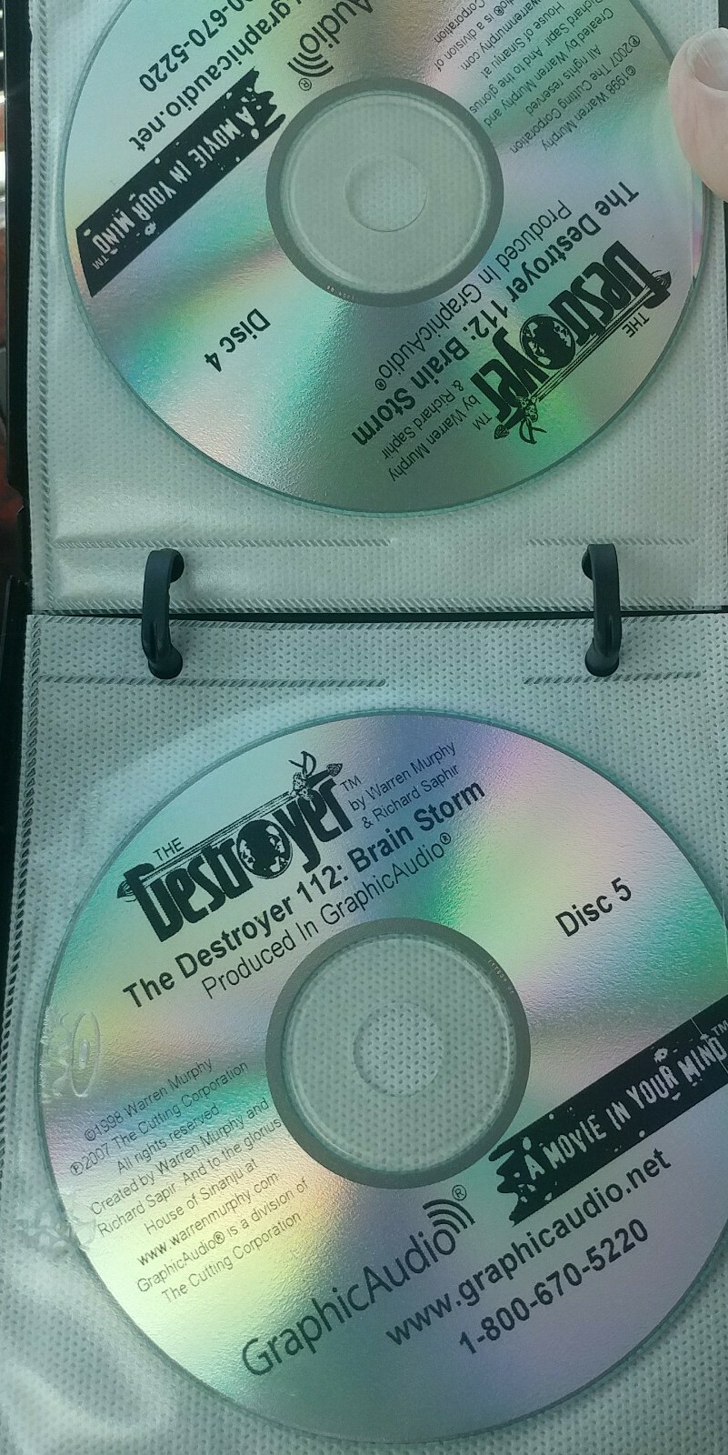 The Destroyer 113:Brain Storm-Warren Murphy-Graphic Audio-6 CD/6 hr-Rated M