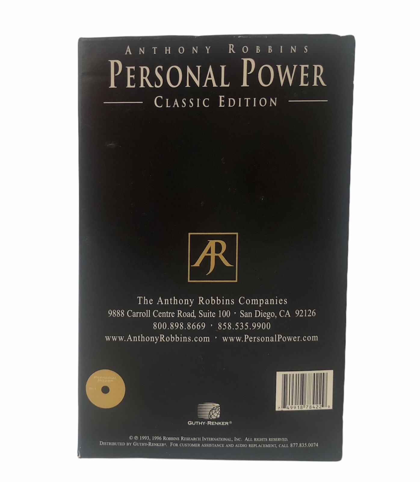 Personal Power Classic Edition 7 Day DVD Set Anthony Tony Robbins 1996