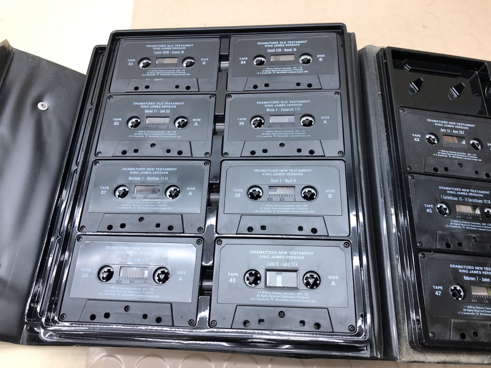 Vintage KJV Dramatized Audio Bible Set of Cassette Tapes (See All Pics)