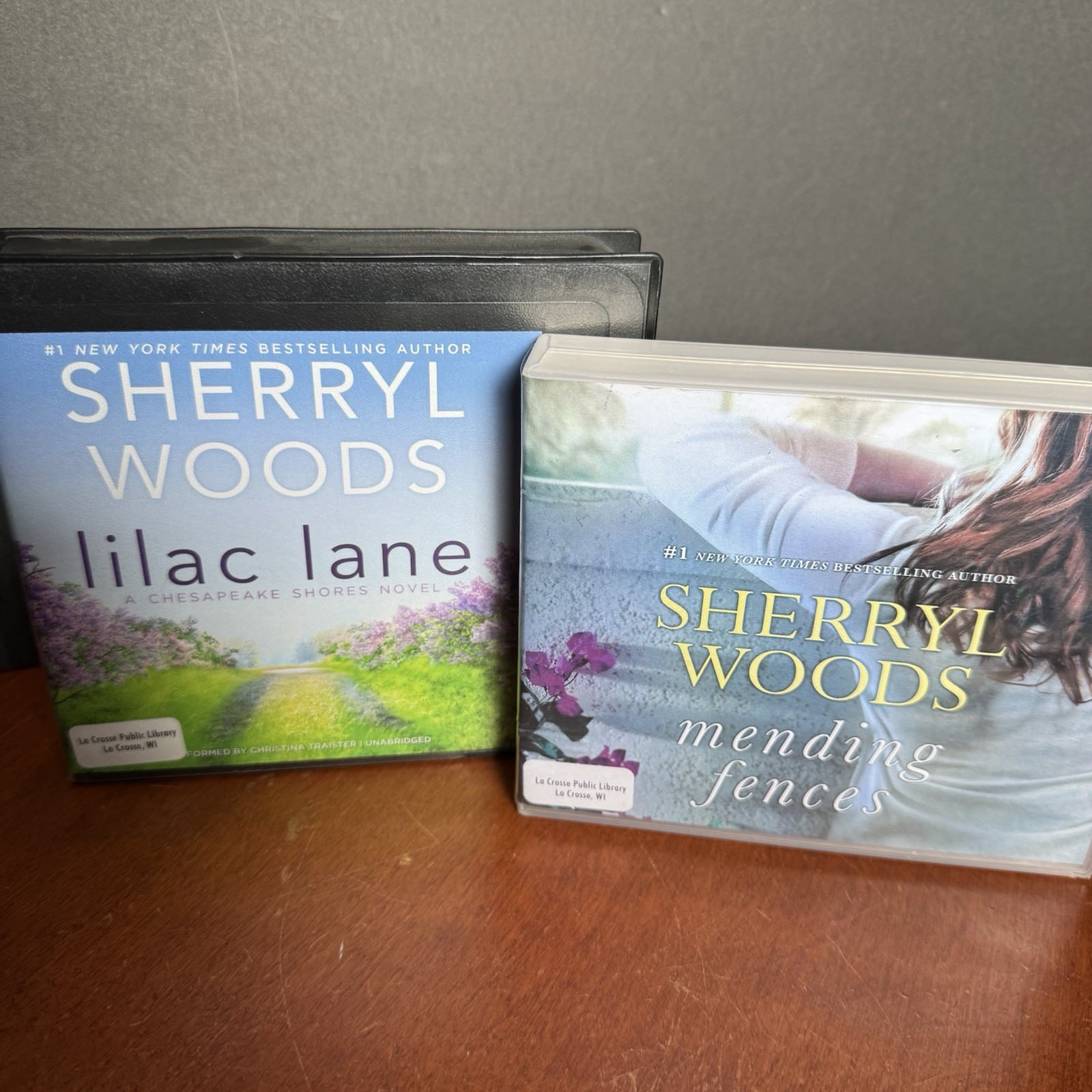 Lot: 2 Sherryl Woods Audio Book CD Lilac Lane Mending Fences