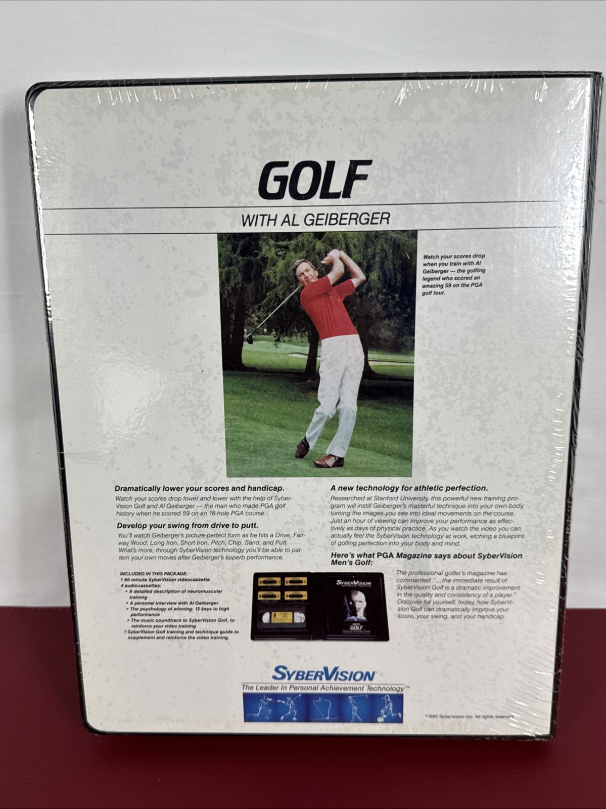 SyberVision Neuromuscular Training Golf, VHS + Cassette Tapes, New Sealed