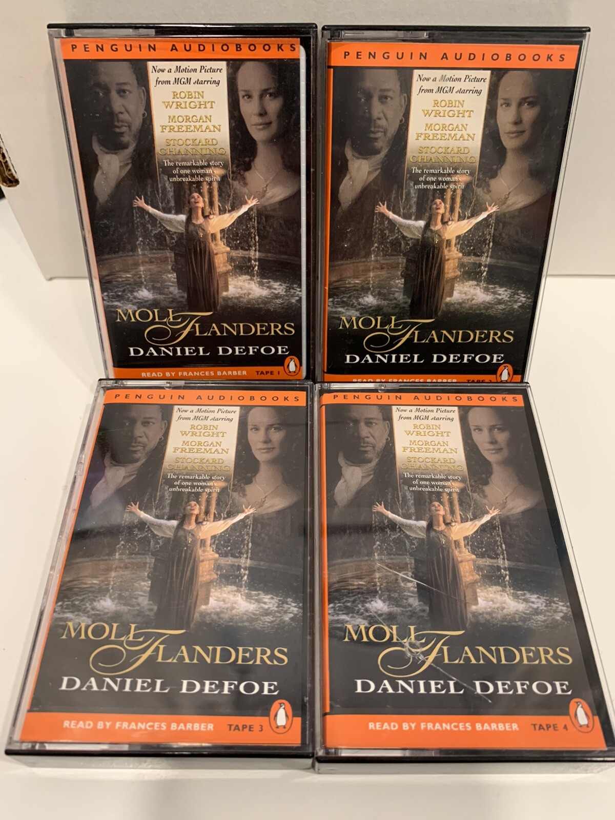 Moll Flanders by Daniel Defoe (1996, Cassette, Abridged) 4x Cassettes NM VTG