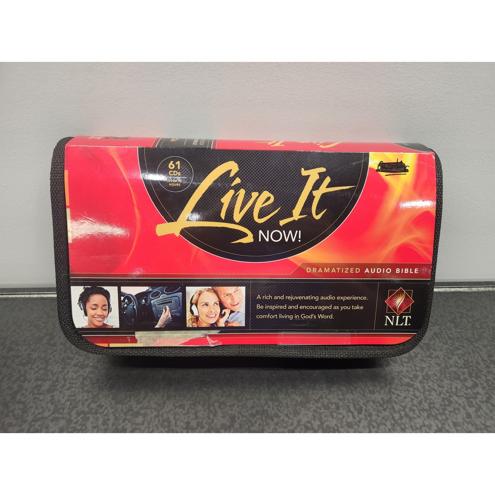 Live It Now NLT Dramatized Audio Bible 61 CD Set New Living Translation ~ G/VG