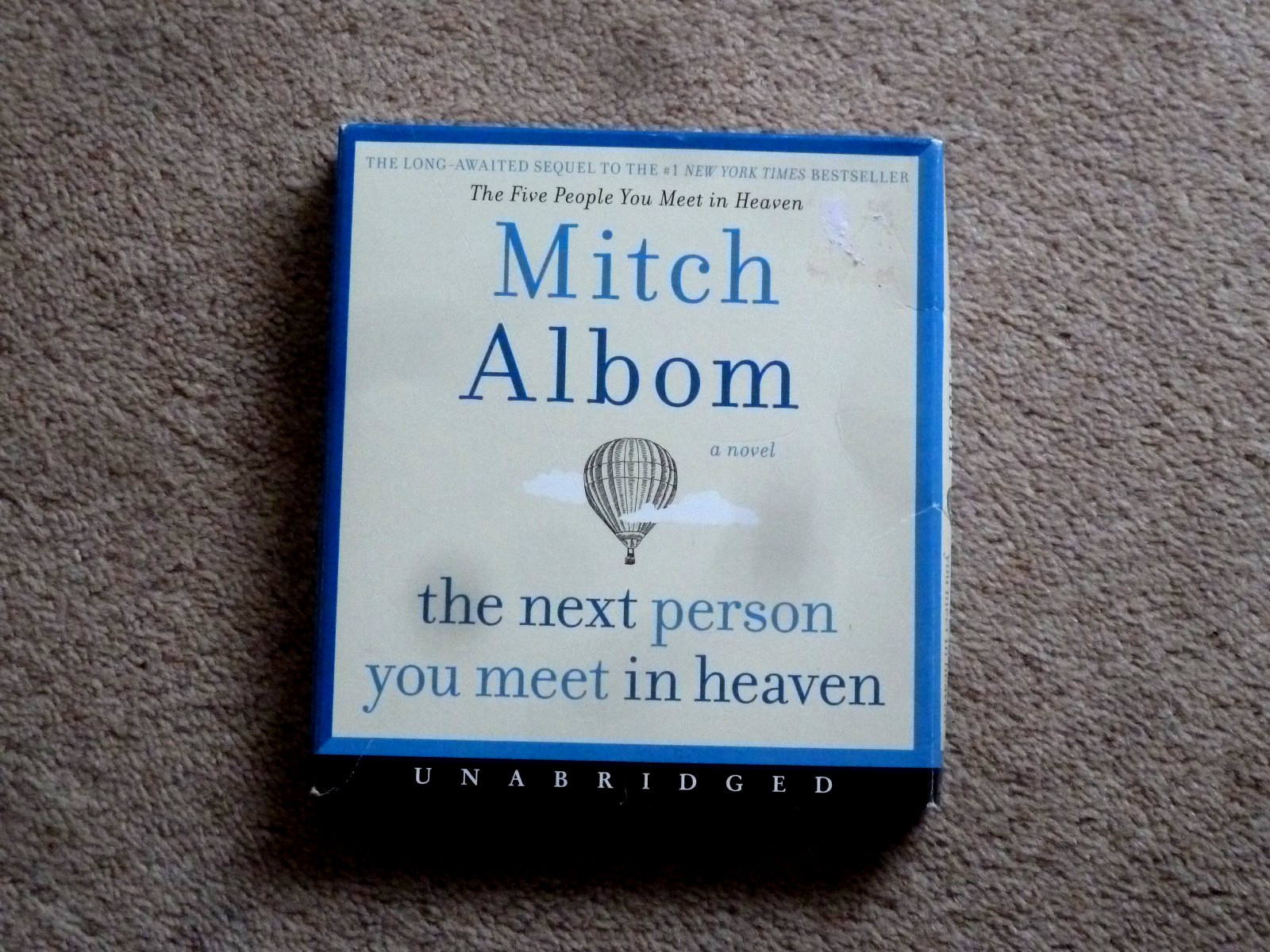 MITCH ALBOM — THE NEXT PERSON YOU MEET IN HEAVEN — AUDIO BOOKS — ( 4 CDS )