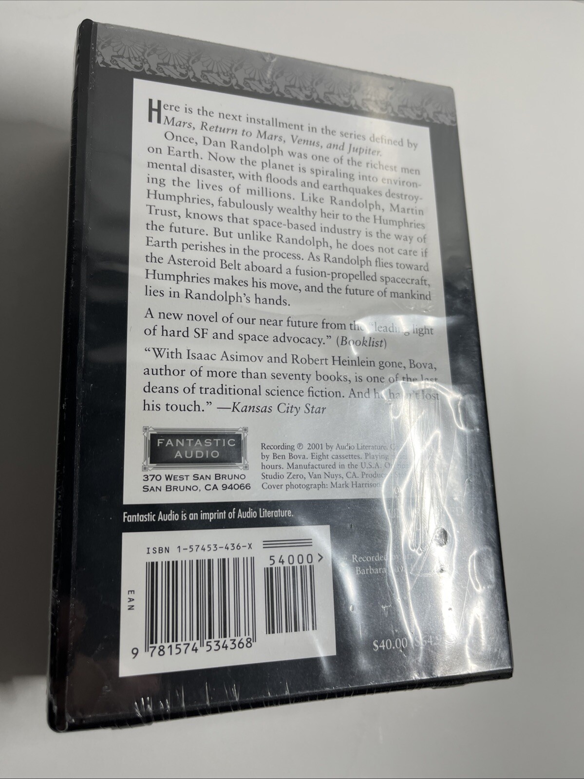 The Precipice Ben Bova (2001, Audiobook on Cassette) Fantastic Audio NEW SEALED