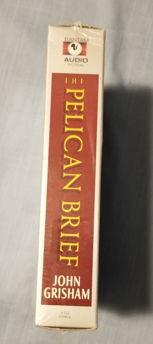 Brand New SEALED «THE PELICAN BRIEF» 1992 AUDIO BOOK (4 Cassettes) JOHN GRISHSAM