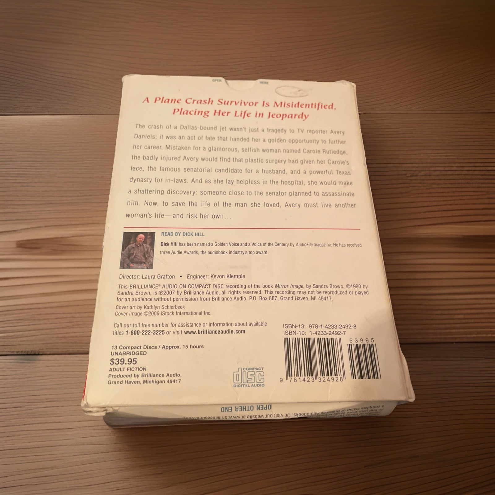 Mirror Image by Sandra Brown (2007, Compact Disc) Read ⬇️