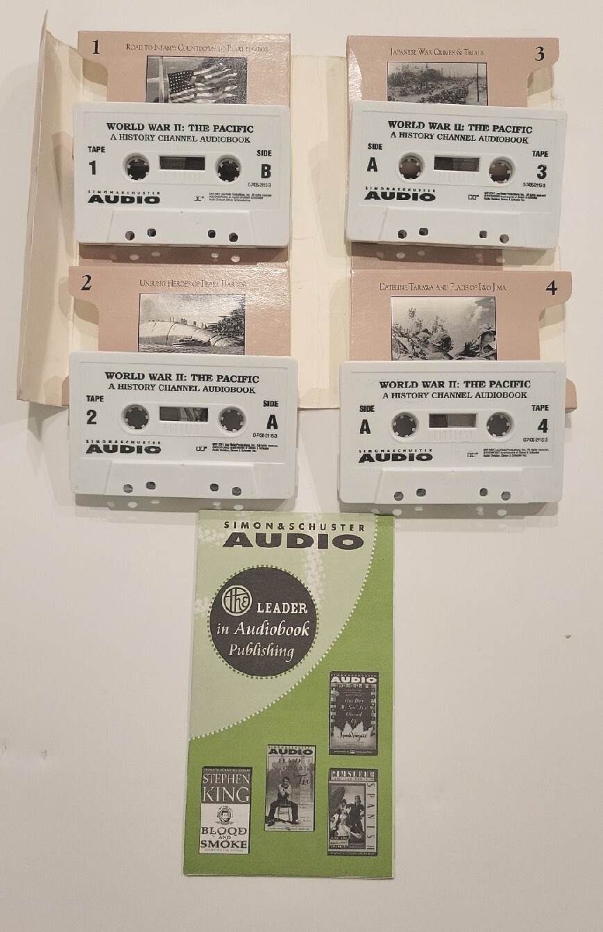 VINTAGE! WW II:The Pacific-The History Channel & THE SECRET WARRIOR. CASETTES.