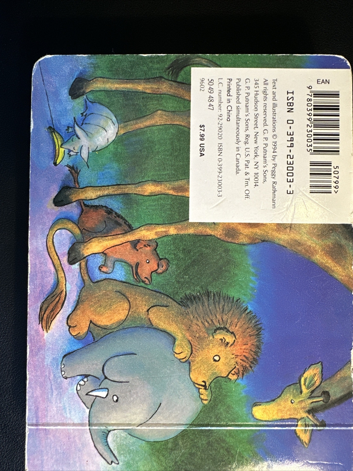 Good Night, Gorilla by Peggy Rathmann (1996, Children’s Board Books)