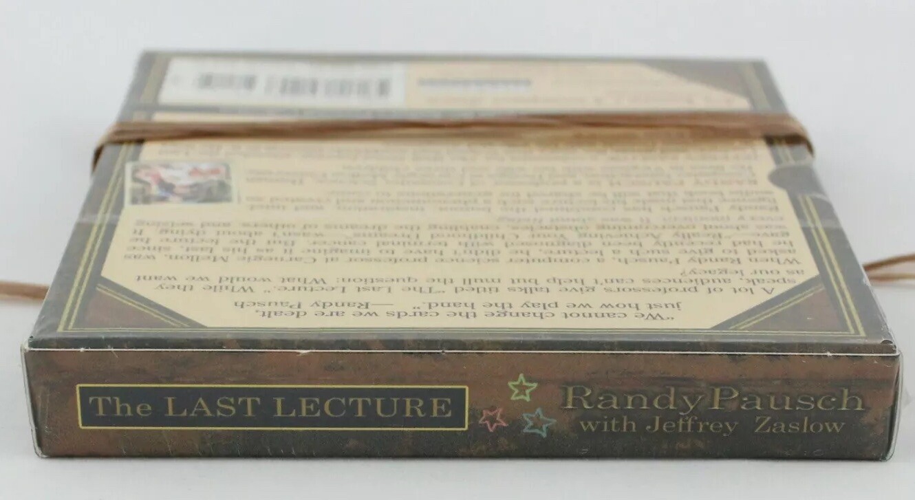 The Last Lecture by Randy Pausch Unabridged Audiobook CD 4 discs 4.5 Hours NEW