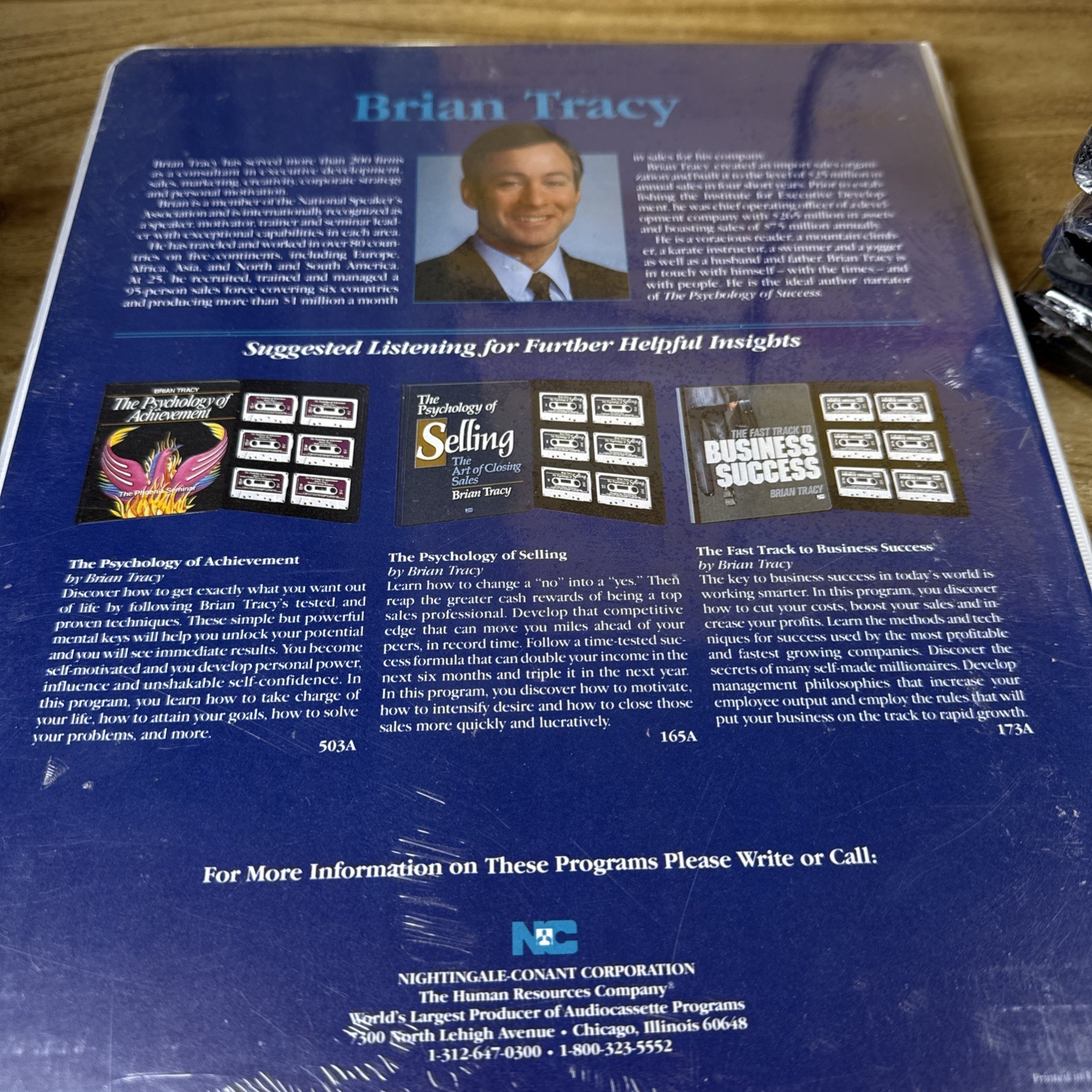 Lot Of 4 Brian Tracy Sealed Cassette Lessons Start And Suceed Achievement Succes