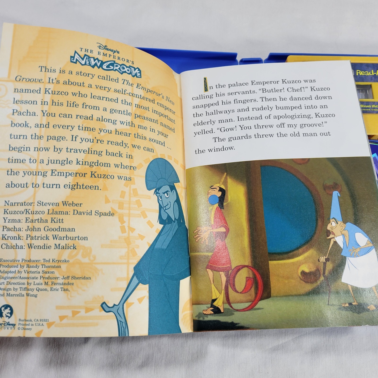 The Emperor’s New Groove CD Read-Along With Cassette Tape 2000 Disney Story USED