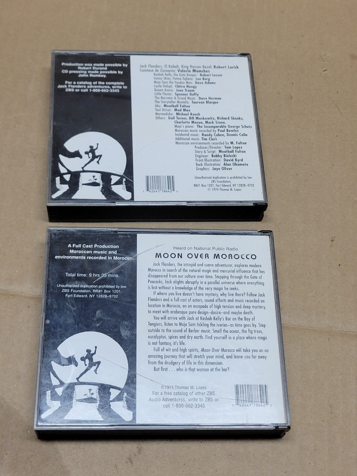 2 Jack Flanders Adventure Stories CD Lot Moon Over Morocco & Dreams of The Amazo